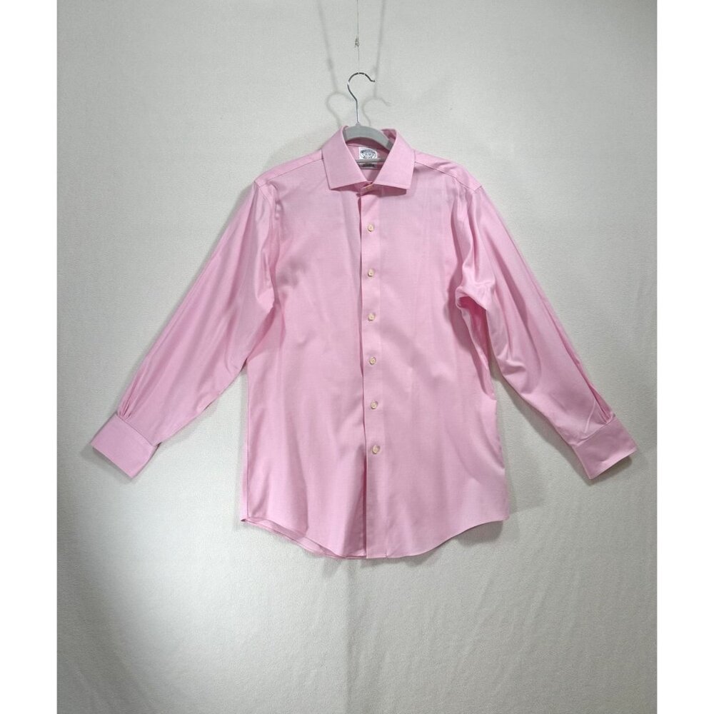 Brooks Brothers Regent Pink Dotted Button Down Long Sleeve Size 15-32 Men